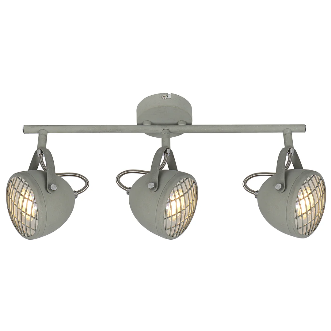 PENT LAMPA SUFITOWA LISTWA 3X50W GU10 BETONOWY SZARY