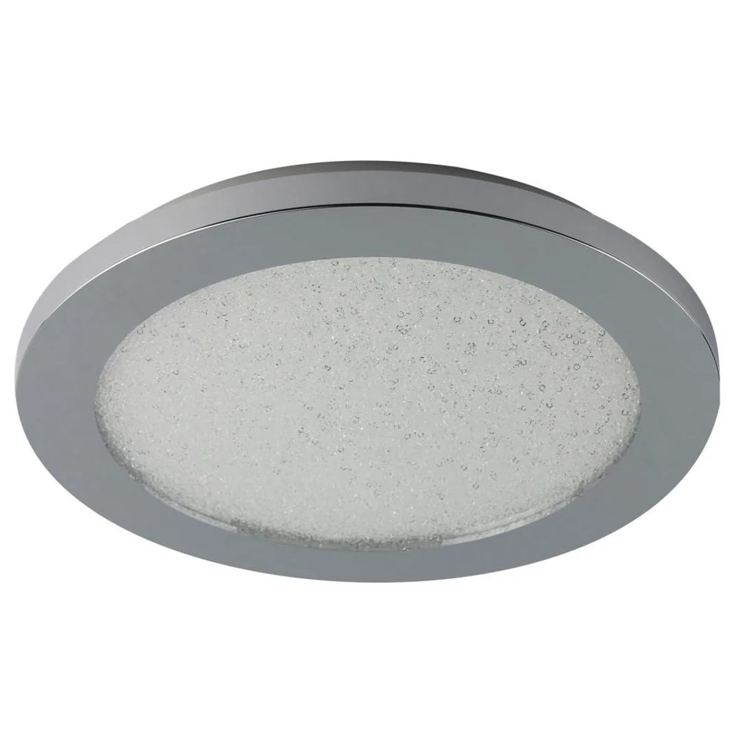 Plafon do łazienki PIXEL minimalistyczny – srebrny chromowany 22,5 cm - okrągły plafon LED z funkcją ściemniania 3000K 12W IP44