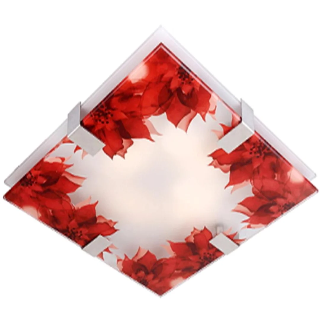RAPSODY LAMPA SUFITOWA PLAFON 31X31 2X60W E27 KWADRAT