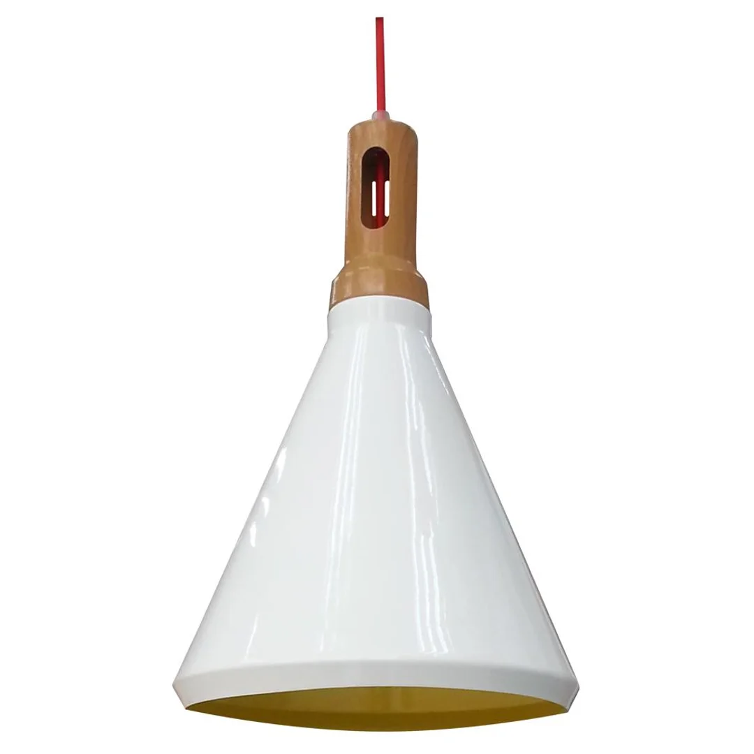 ROBINSON LAMPA WISZĄCA 26 1X60W E27 BIAŁY / WNĘTRZE ŻÓŁTE