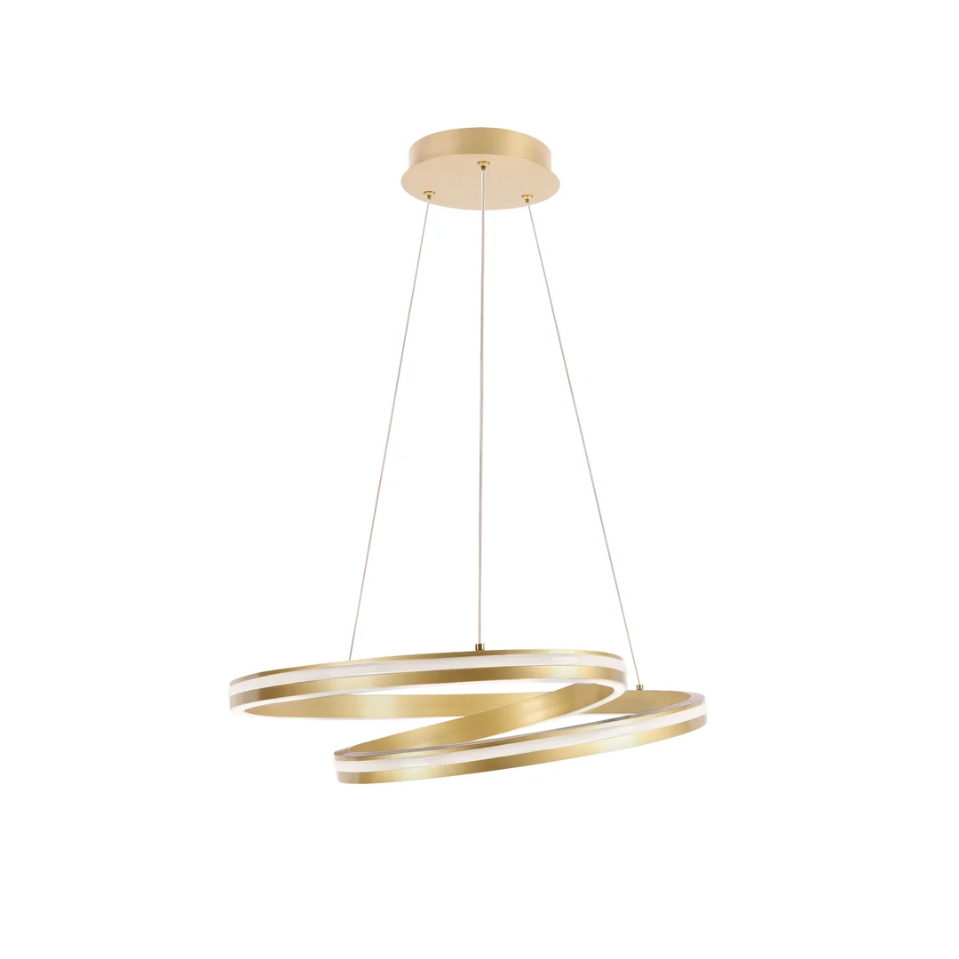 SANTA lampa wisząca złoty 32W LED 3000, 4000, 6500K maskownica biały