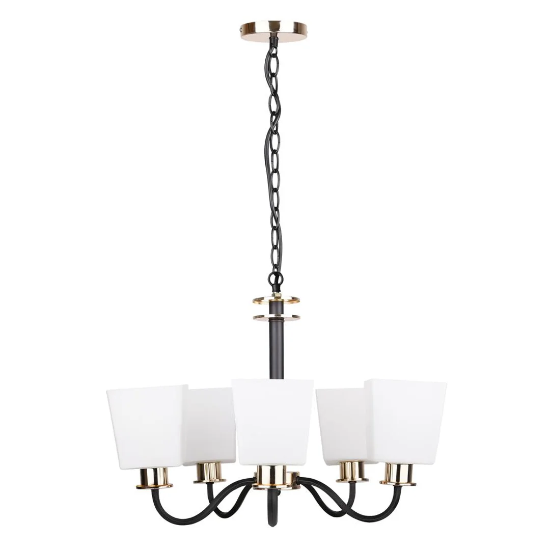 SCHUBERT LAMPA WISZĄCA 5X40W E27 CZARNY