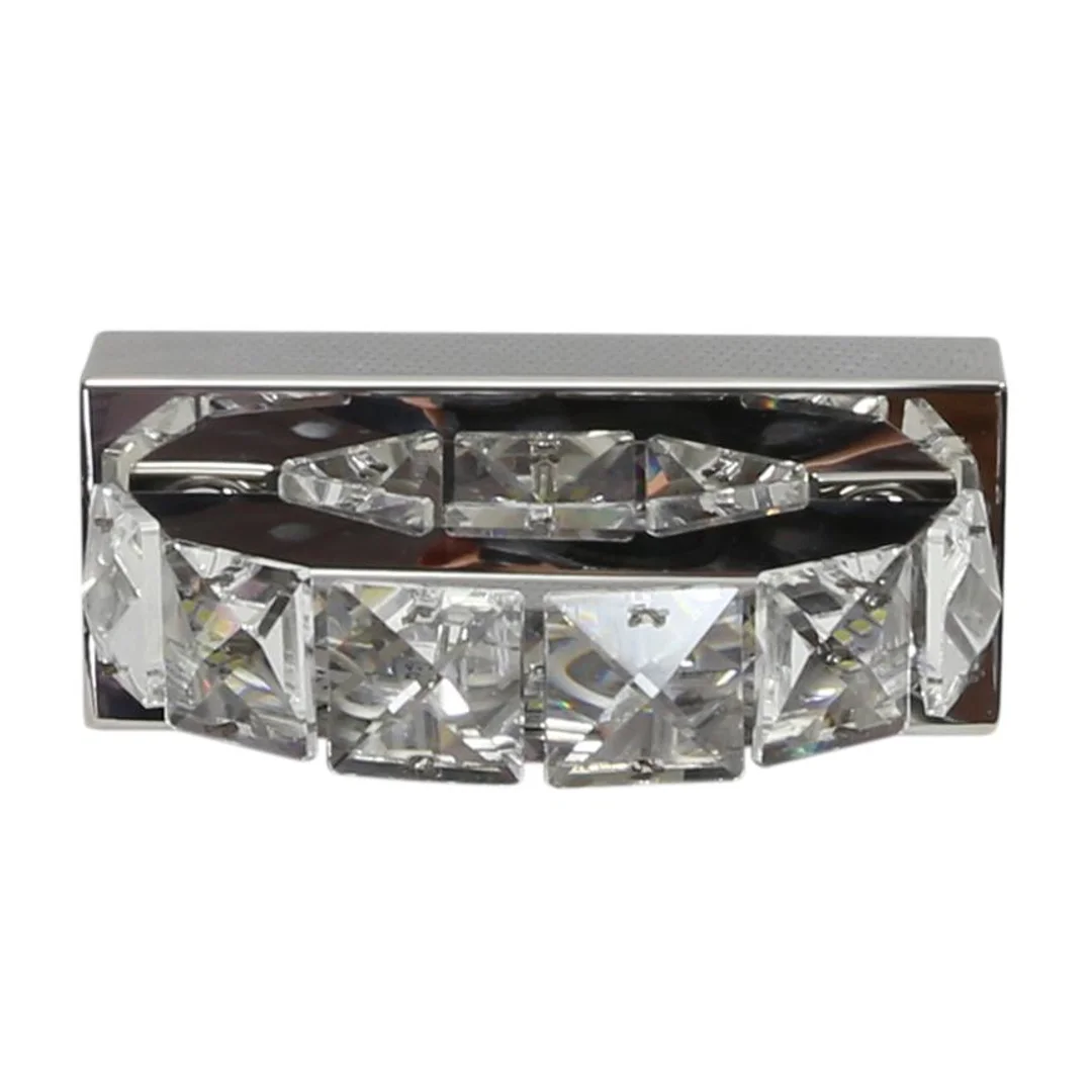 SHIPI LAMPA KINKIET 1X3W LED KRYSZTAŁKI STAL NIERDZEWNA