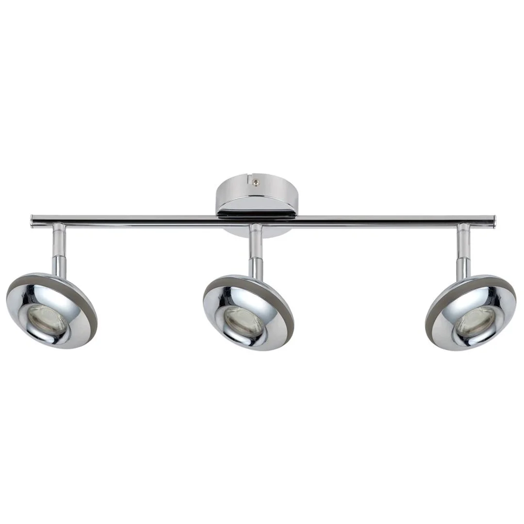 SKIPPER LAMPA SUFITOWA LISTWA 3X6W LED COB GŁÓWKA OKRĄGŁA 1E Z PRZEGUBEM KD SYSTEM CHROM