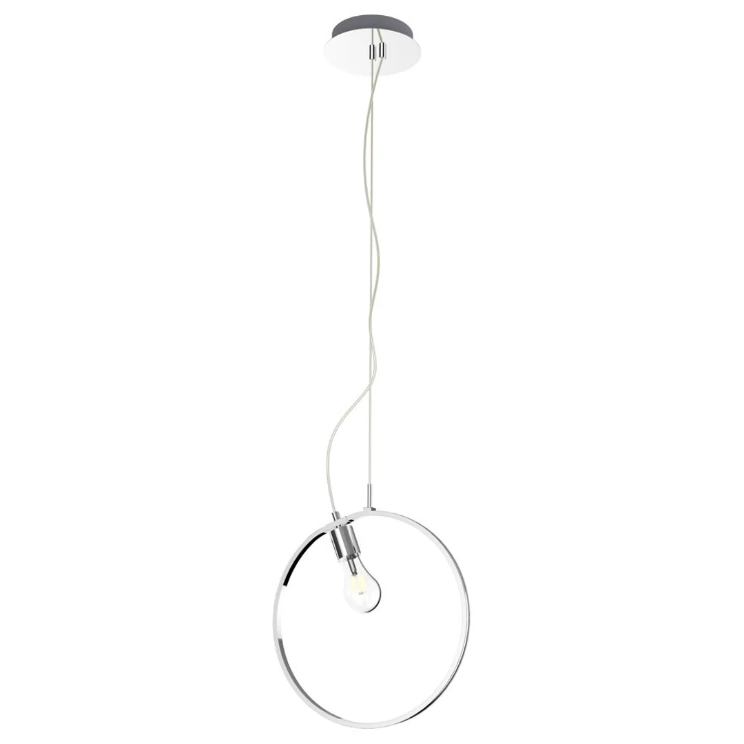 SKIROS LAMPA WISZĄCA 1X60W E27 LED+12W LED CHROMOWY 4000K APETI