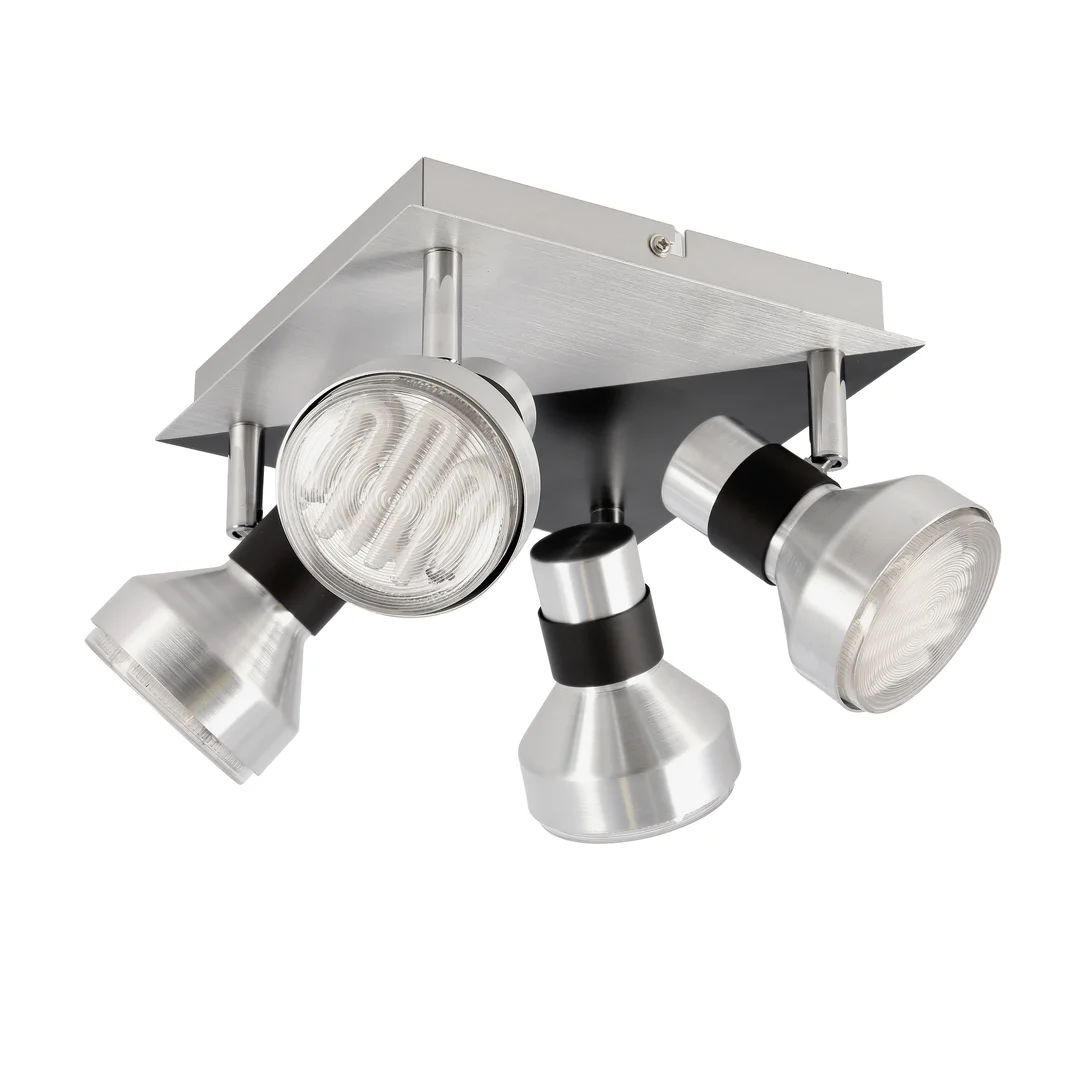 SORTHA 1 LAMPA SUFITOWA PLAFON 4X9W GX53 ENERGOOSZCZĘDNA