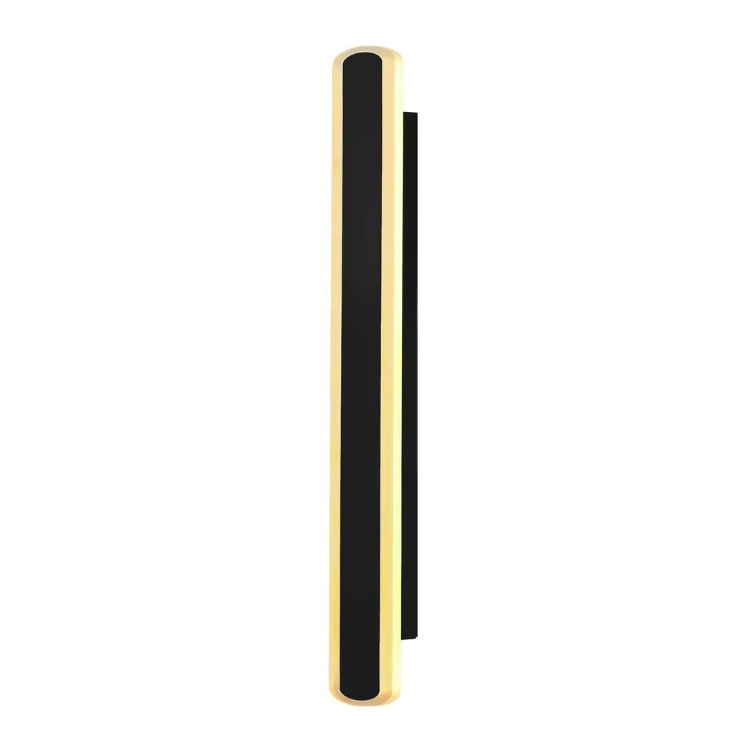 STICK lampa ścienna zewnetrzna L-60 czarny 20W klosz opal IP65