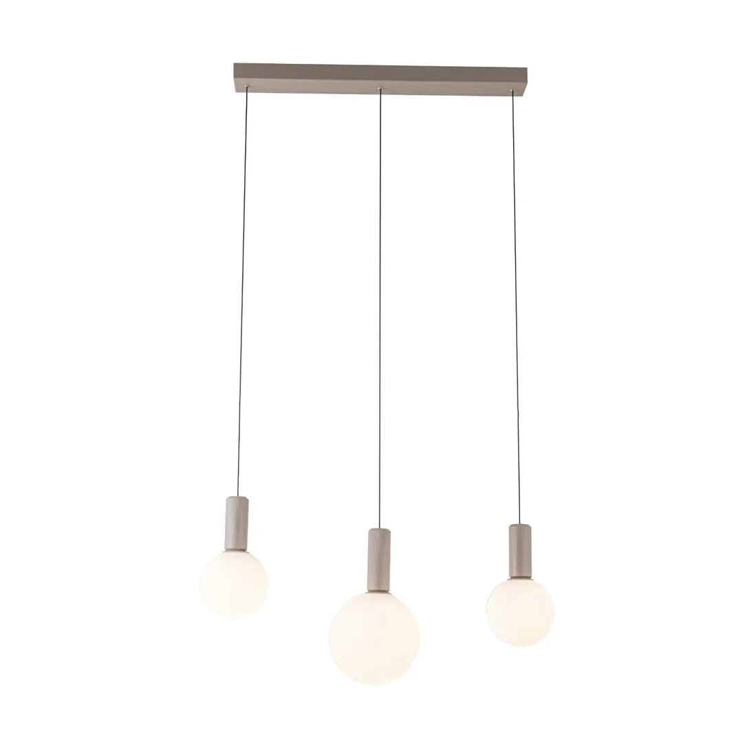 Testa lampa wisząca beżowy 3x10W G9 klosz biały