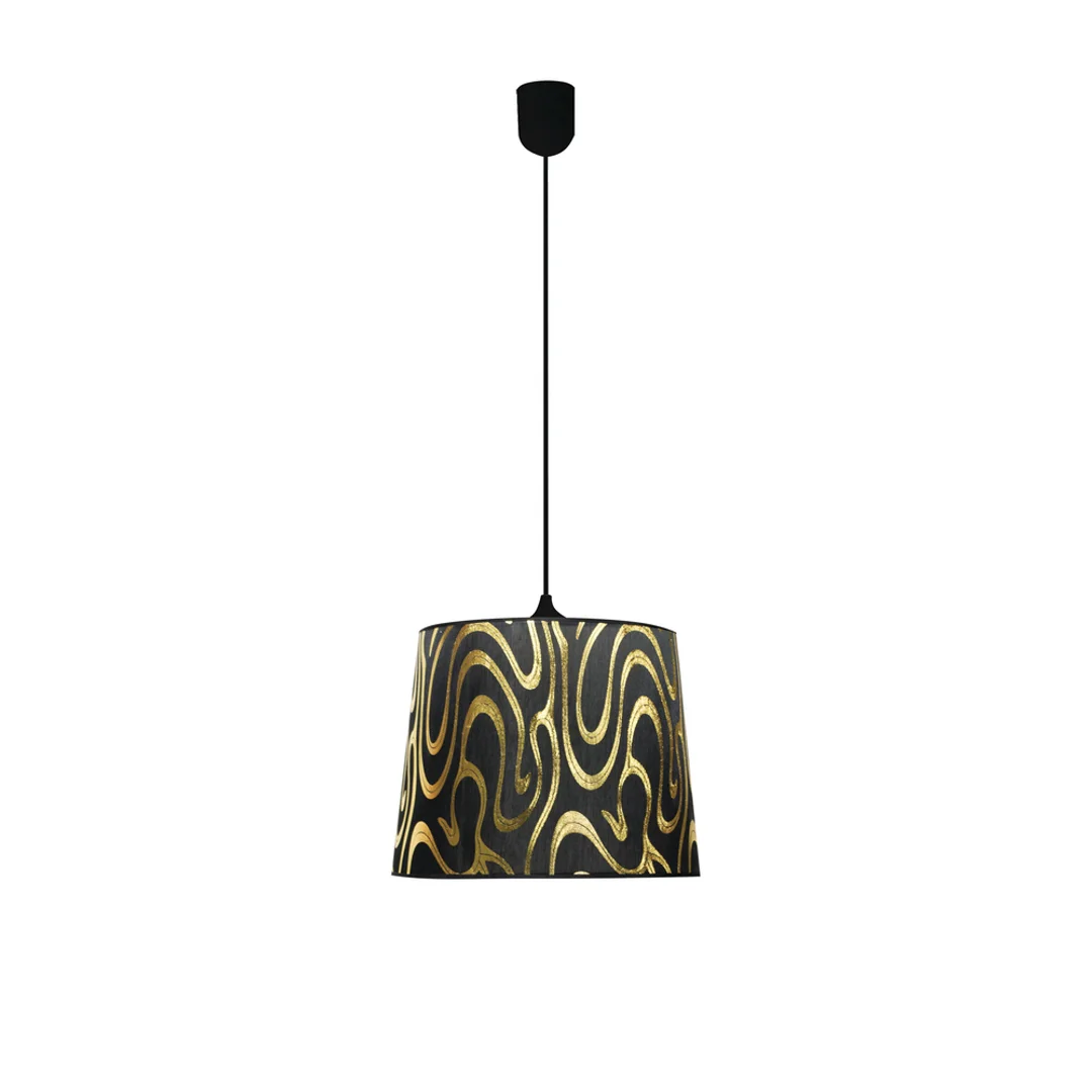 TIGER LAMPA WISZĄCA 26 1X60W E27 CZARNO-ZŁOTY