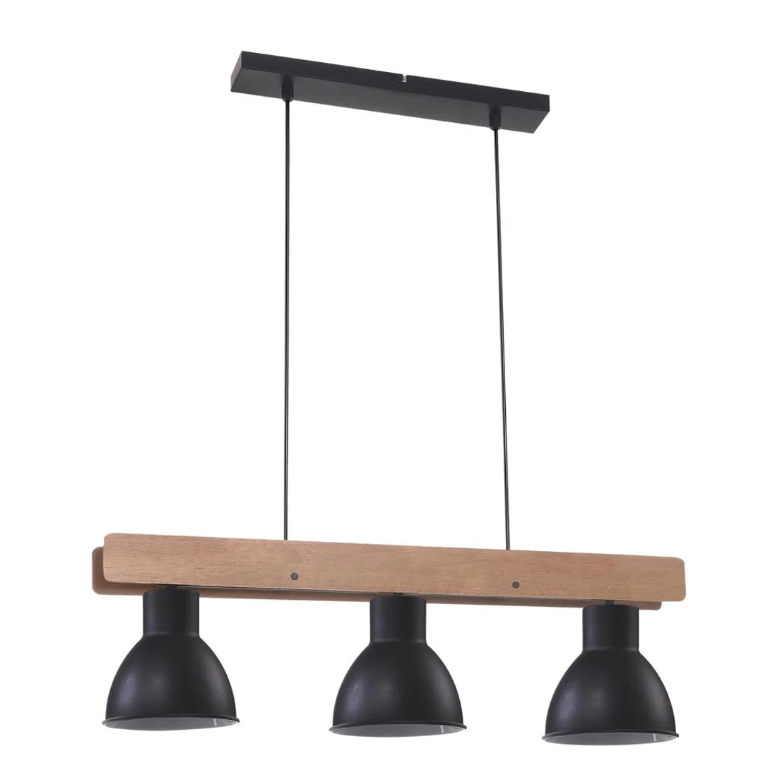 VARIO LAMPA WISZĄCA 3X60W E27 CZARNY