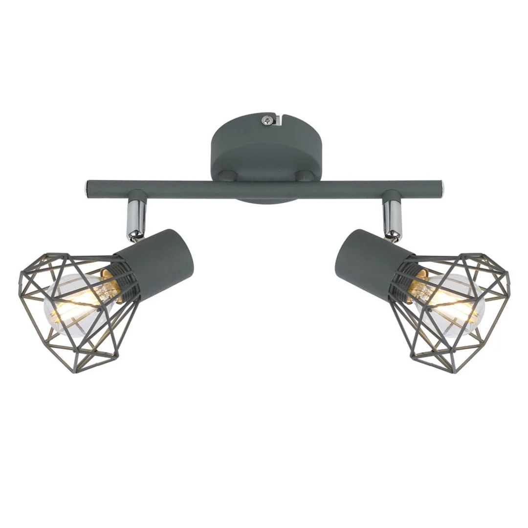 VERVE LAMPA SUFITOWA LISTWA 2X40W E14 MATOWY SZARY