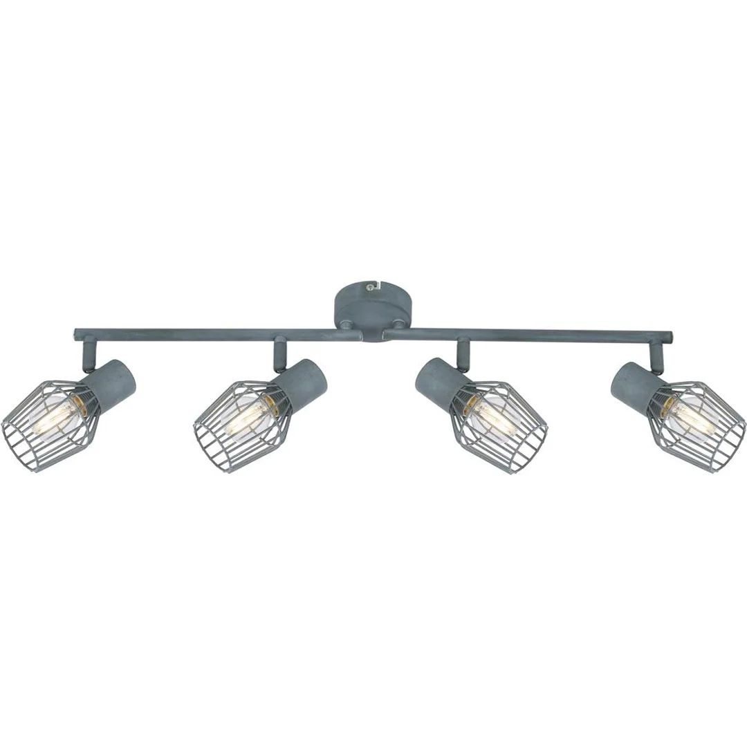 VIKING LAMPA SUFITOWA LISTWA 4X40W E14 SZARY