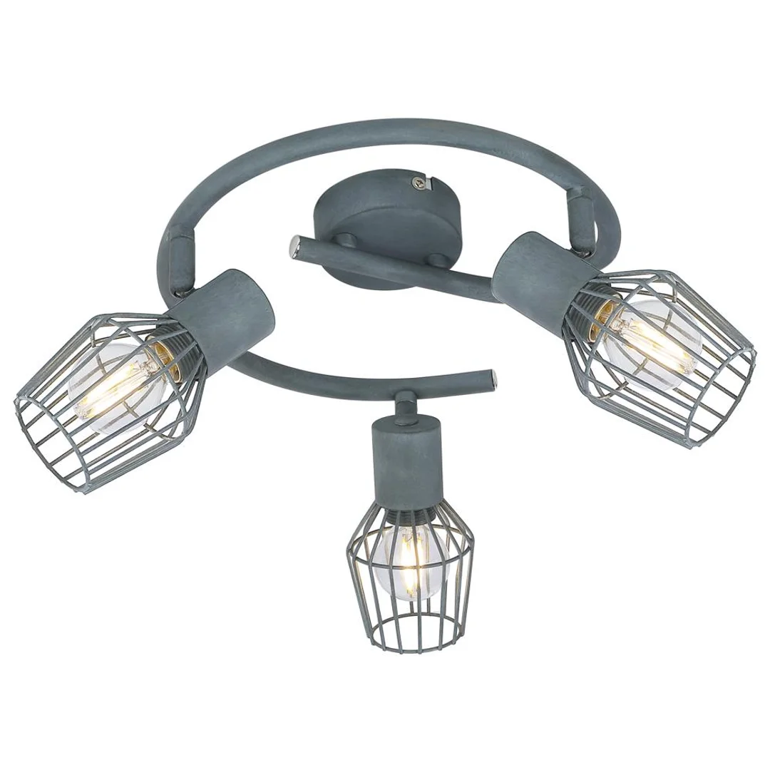 VIKING LAMPA SUFITOWA SPIRALA 3X40W E14 SZARY
