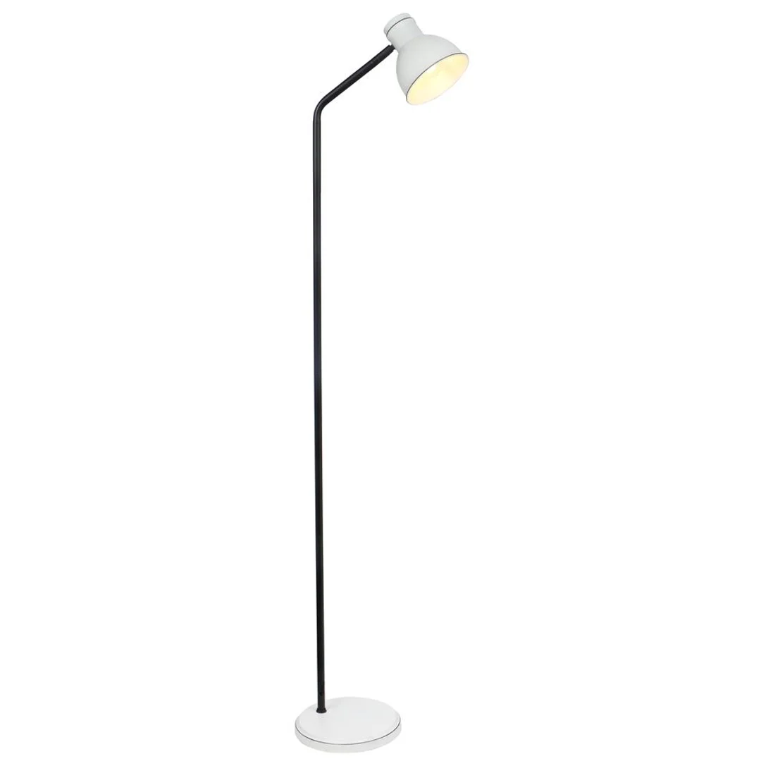ZUMBA LAMPA PODŁOGOWA SZTYCA PROSTA 1X40W E27 BIAŁY+CZARNY