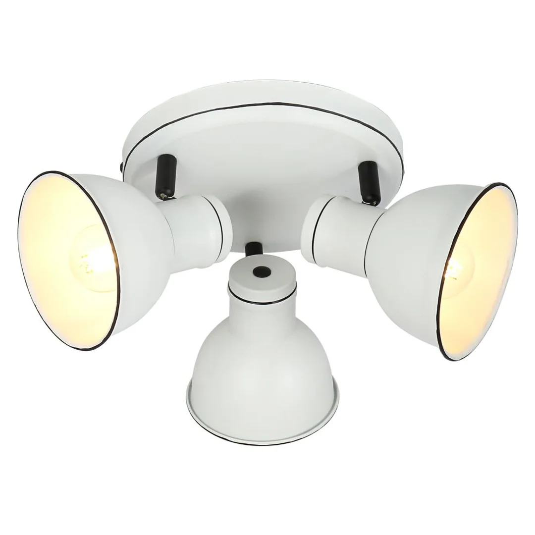 ZUMBA LAMPA SUFITOWA PLAFON 3X40W E14 BIAŁY+CZARNY