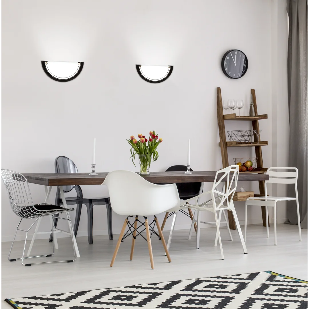 1030 LAMPA SUFITOWA PLAFON 1/2 DREWNO STANDARD 1X60W E27 WENGE — zdjęcie 2