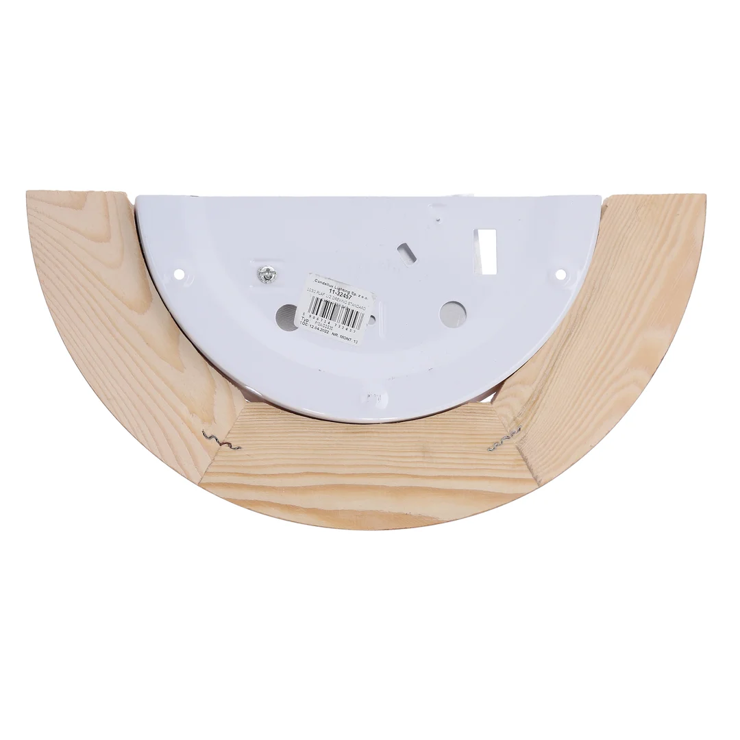 1030 LAMPA SUFITOWA PLAFON1/2 DREWNO STANDARD 1X60W E27 DĄB — zdjęcie 11