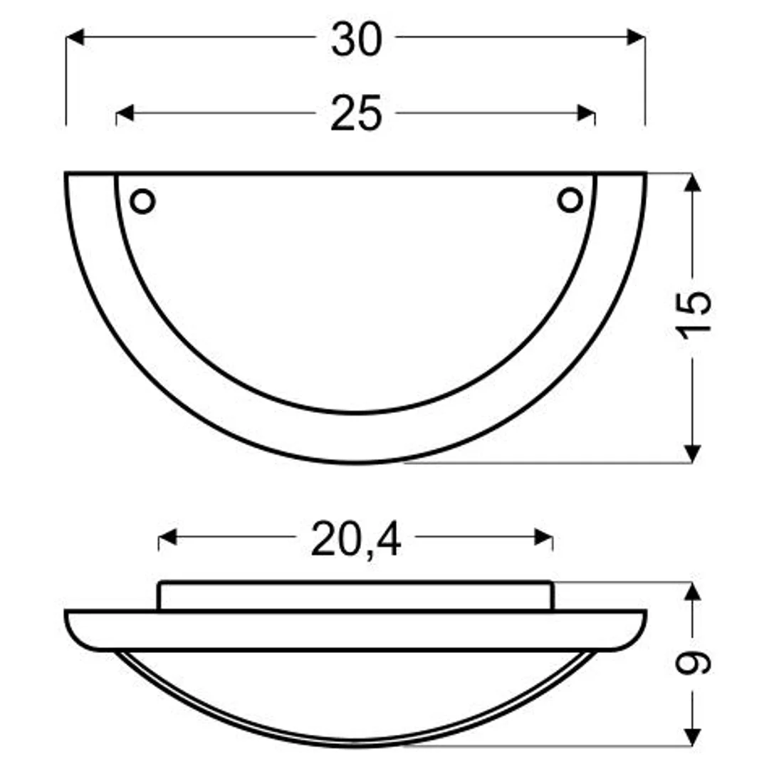 1030 LAMPA SUFITOWA PLAFON1/2 DREWNO STANDARD 1X60W E27 DĄB — zdjęcie 13