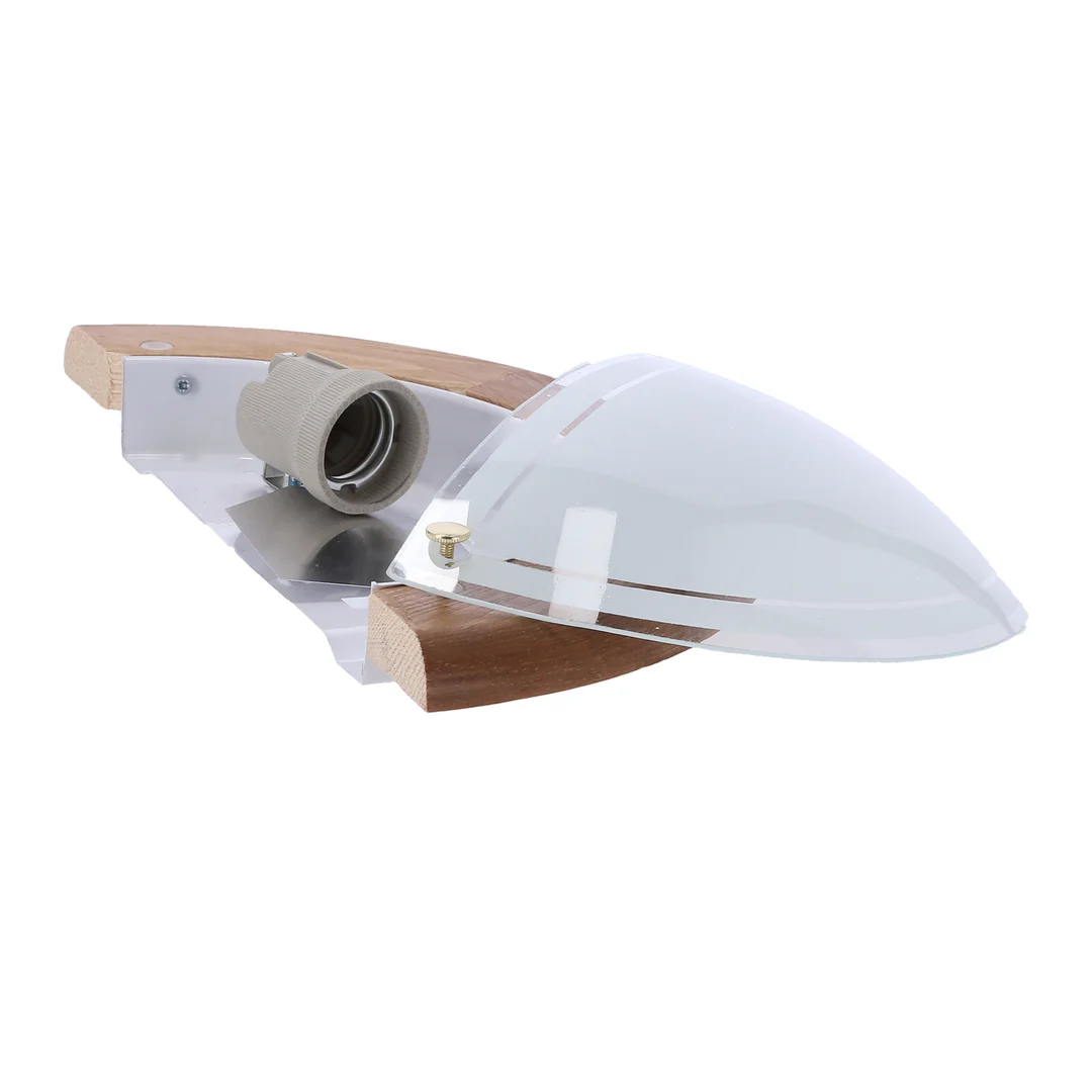 1030 LAMPA SUFITOWA PLAFON1/2 DREWNO STANDARD 1X60W E27 DĄB — zdjęcie 8
