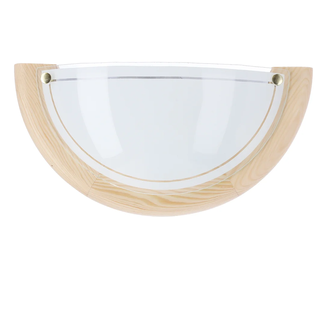 1030 LAMPA SUFITOWA PLAFON1/2 DREWNO STANDARD 1X60W E27 SOSNA — zdjęcie 2