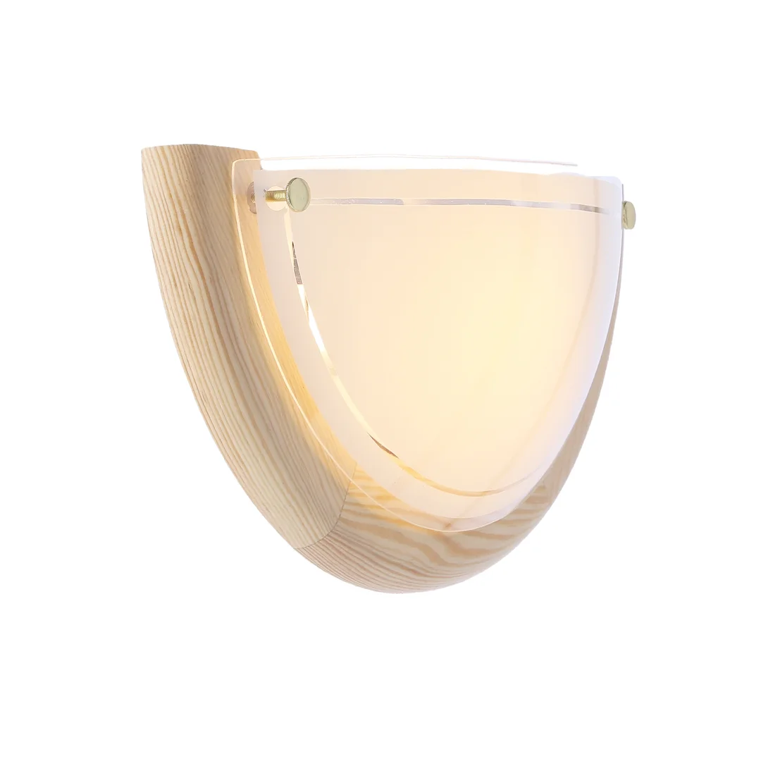 1030 LAMPA SUFITOWA PLAFON1/2 DREWNO STANDARD 1X60W E27 SOSNA — zdjęcie 5