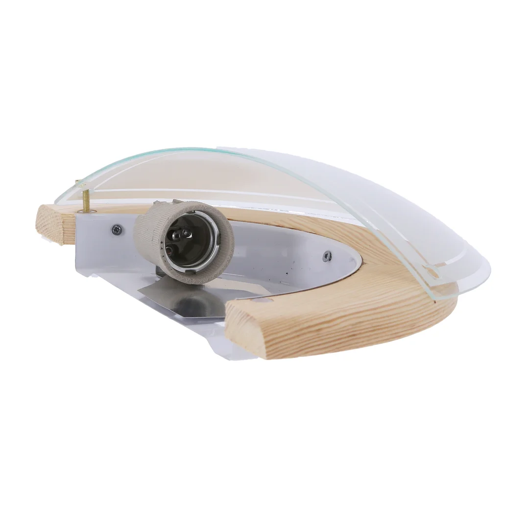 1030 LAMPA SUFITOWA PLAFON1/2 DREWNO STANDARD 1X60W E27 SOSNA — zdjęcie 6