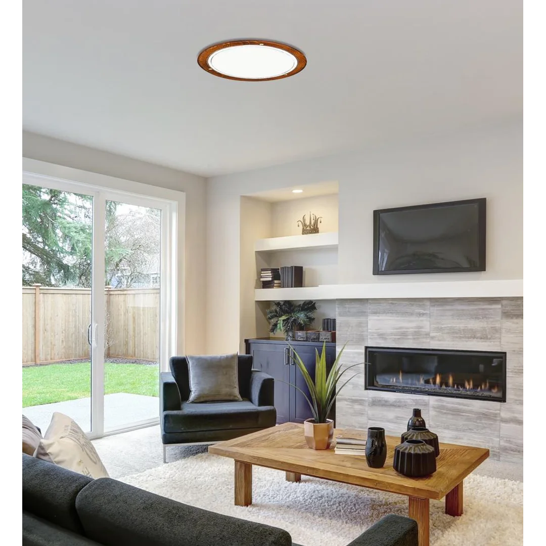 1030 LAMPA SUFITOWA PLAFON30 DREWNO STANDARD 1X60W E27 DĄB — zdjęcie 11