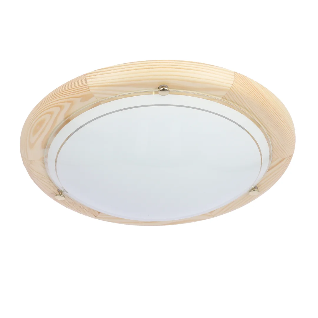 1030 LAMPA SUFITOWA PLAFON30 DREWNO STANDARD 1X60W E27 SOSNA — zdjęcie 3