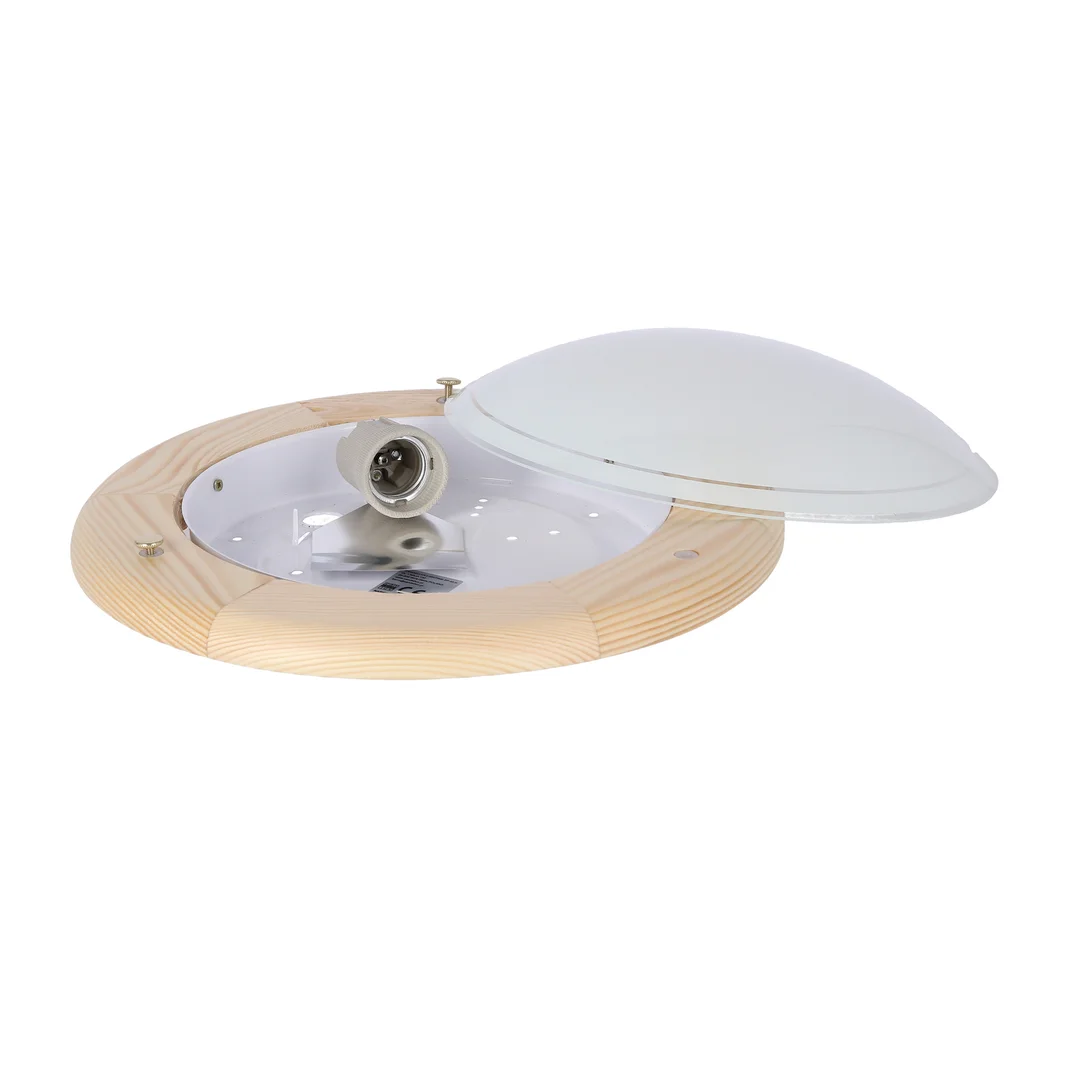 1030 LAMPA SUFITOWA PLAFON30 DREWNO STANDARD 1X60W E27 SOSNA — zdjęcie 9
