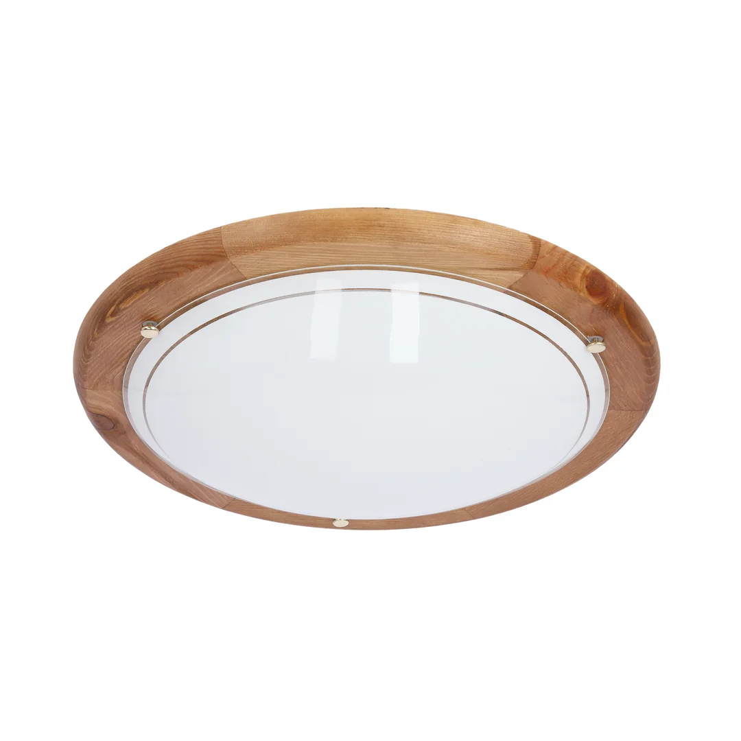 1030 LAMPA SUFITOWA PLAFON40 DREWNO STANDARD 2X60W E27 DĄB — zdjęcie 3