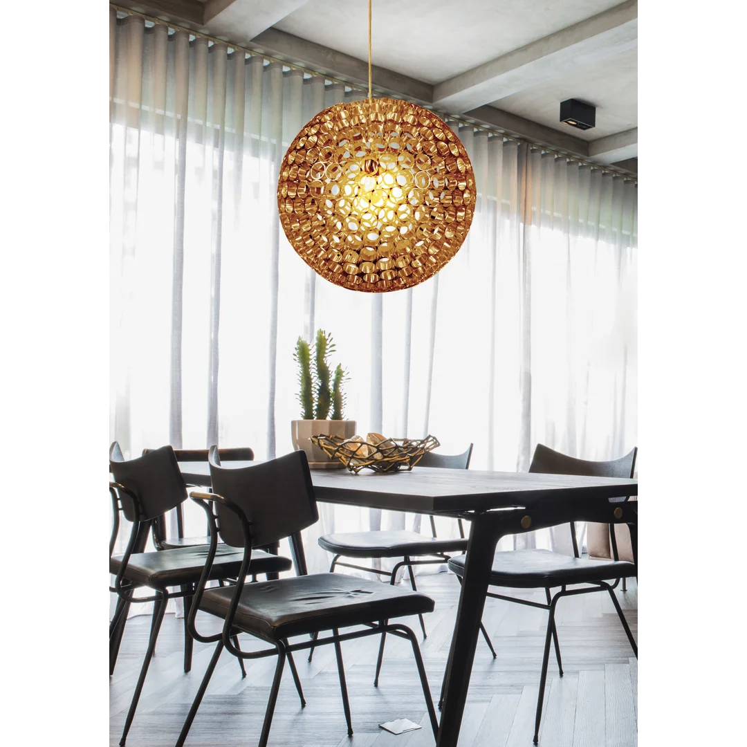 ABROS LAMPA WISZĄCA 50 1X60W E27 MIEDZIANY — zdjęcie 2