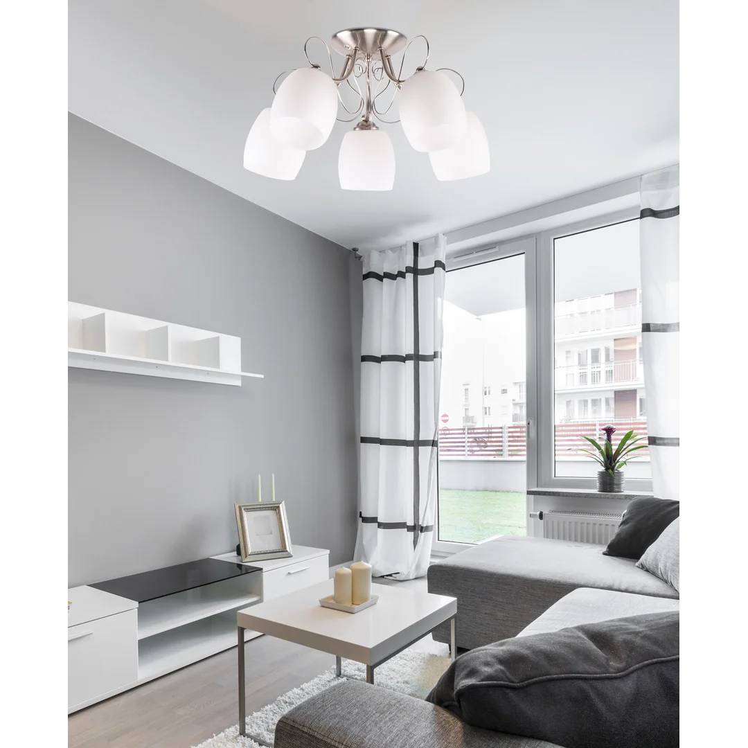 AMBA LAMPA SUFITOWA 5X40W E27 BIAŁY — zdjęcie 2
