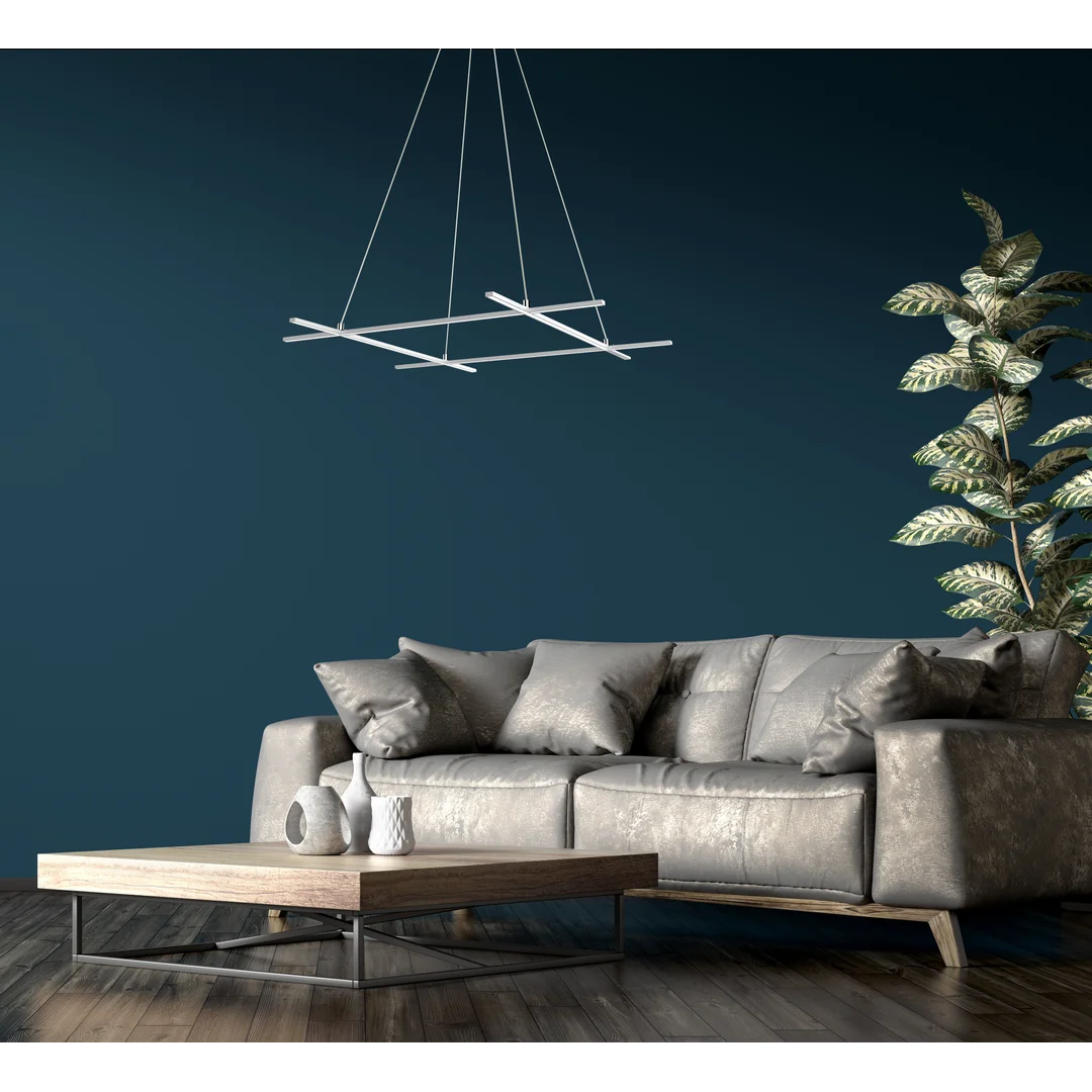 ANDROS LAMPA WISZĄCA 70X70 40W LED SREBRNY 4000K APETI — zdjęcie 3