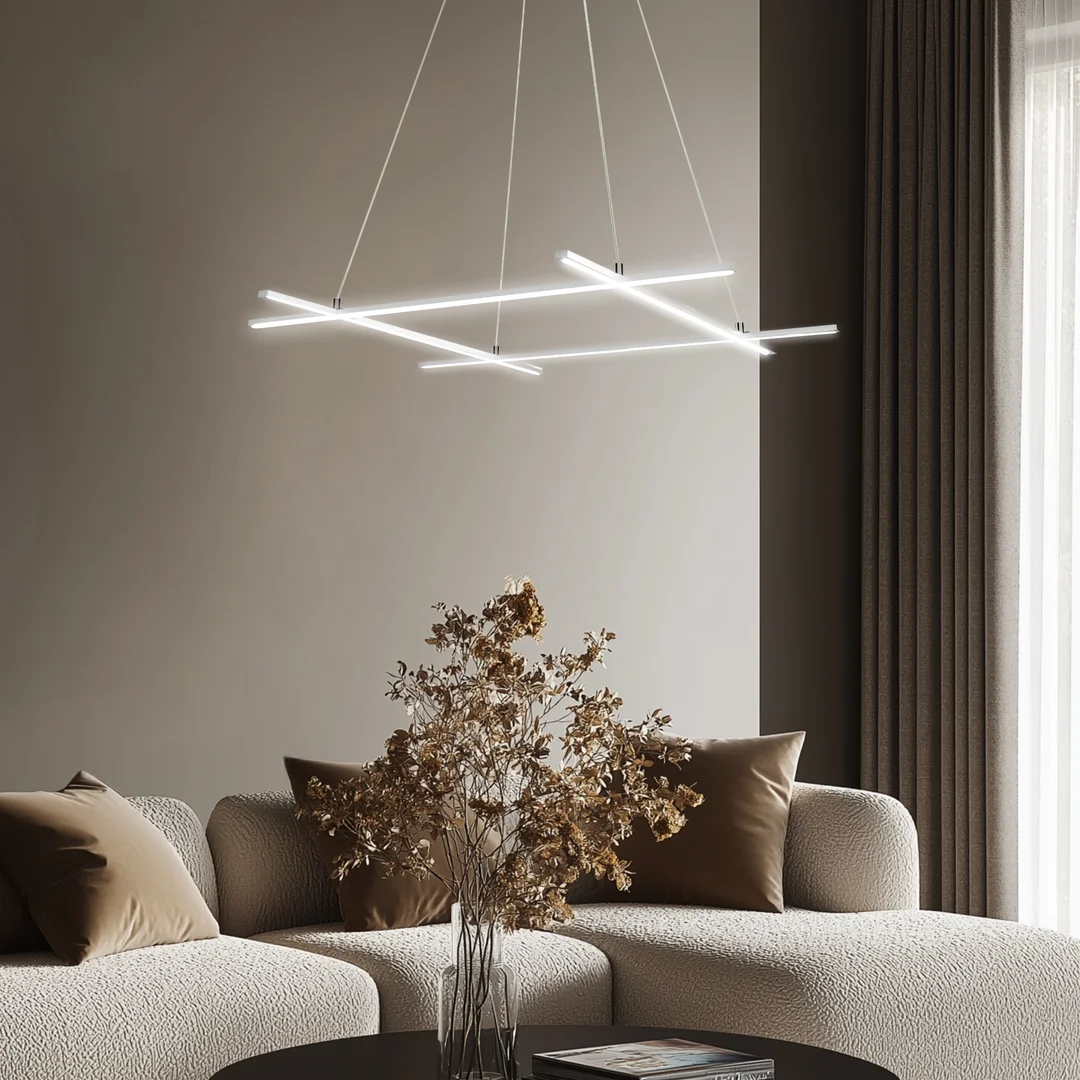 ANDROS LAMPA WISZĄCA 70X70 40W LED SREBRNY 4000K APETI — zdjęcie 4