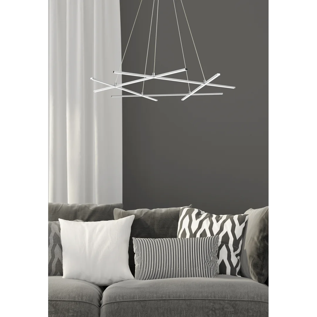 ANDROS LAMPA WISZĄCA 82X78 50W LED SREBRNY 4000K APETI — zdjęcie 5