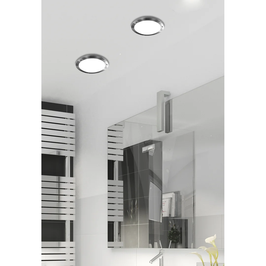 AQUILA LAMPA SUFITOWA PLAFON 18 1X40W G9 SATYNA NIKIEL IP44 (BŻ) — zdjęcie 2
