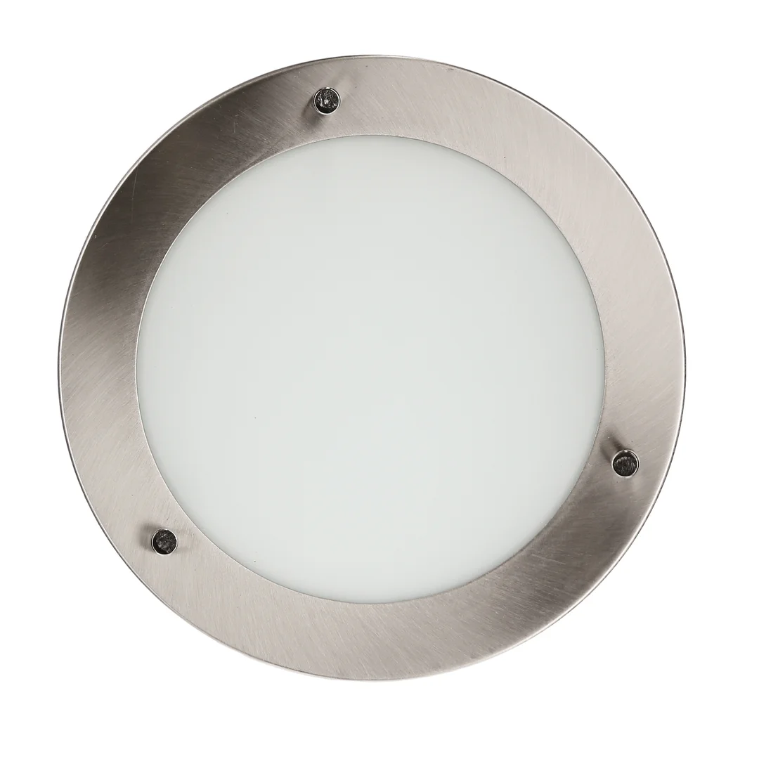 AQUILA LAMPA SUFITOWA PLAFON 18 1X40W G9 SATYNA NIKIEL IP44 (BŻ) — zdjęcie 3