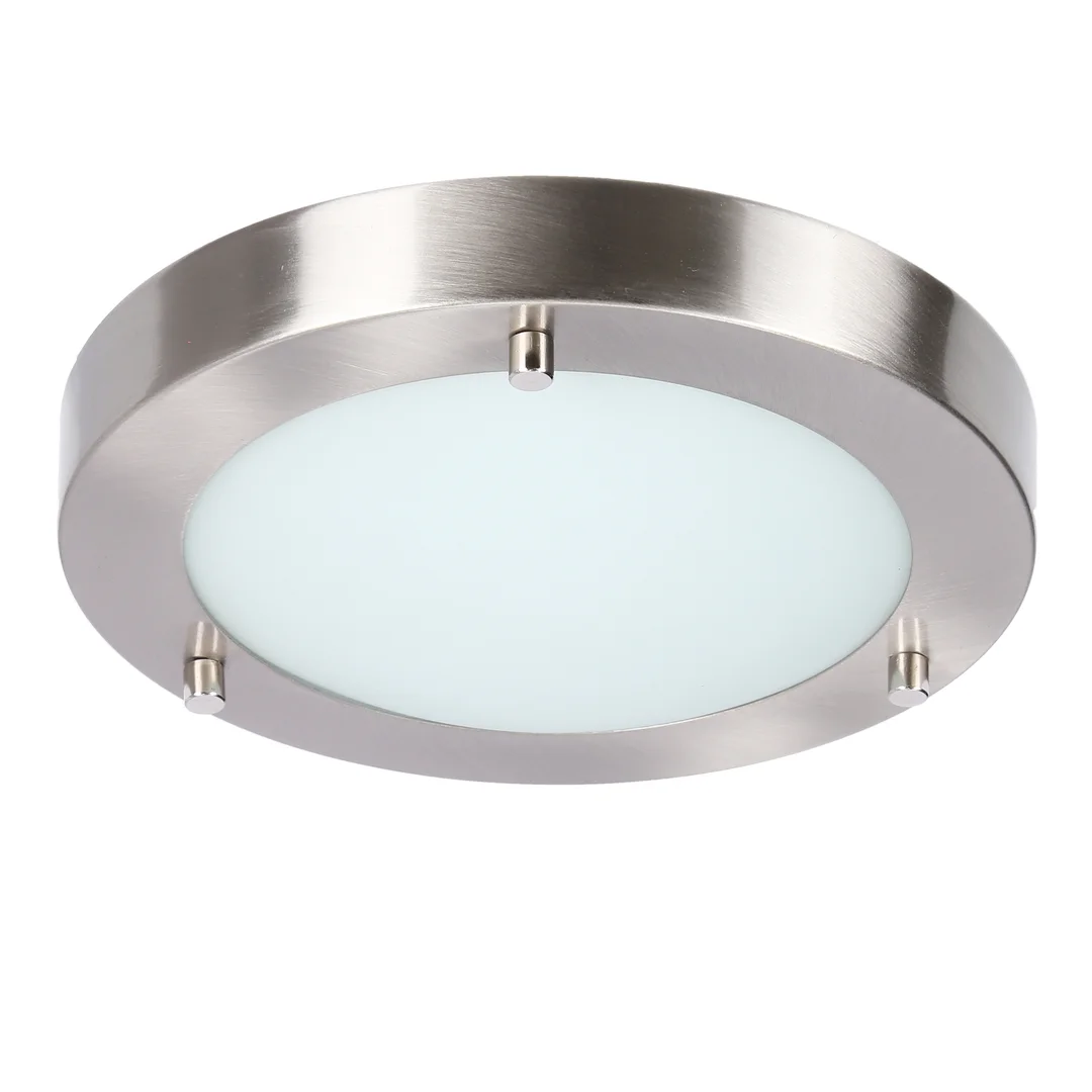 AQUILA LAMPA SUFITOWA PLAFON 18 1X40W G9 SATYNA NIKIEL IP44 (BŻ) — zdjęcie 5