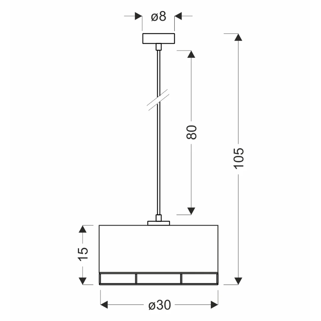 Ardi lampa sufitowa czarny 1x40W E27 abażur żółty — zdjęcie 3