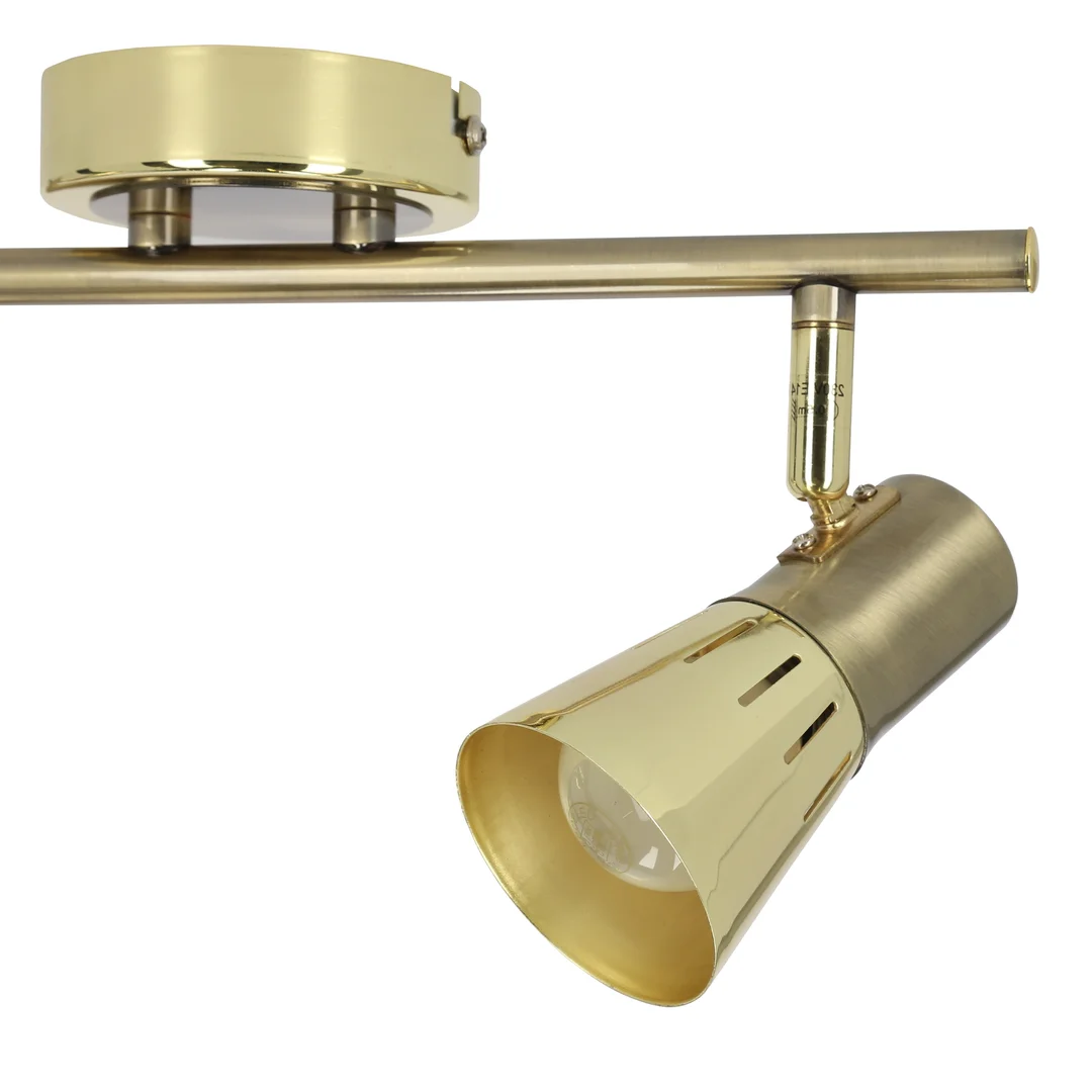 ARENA LAMPA SUFITOWA LISTWA 2*40W R50 E14 ZŁOTO PATYNA — zdjęcie 10