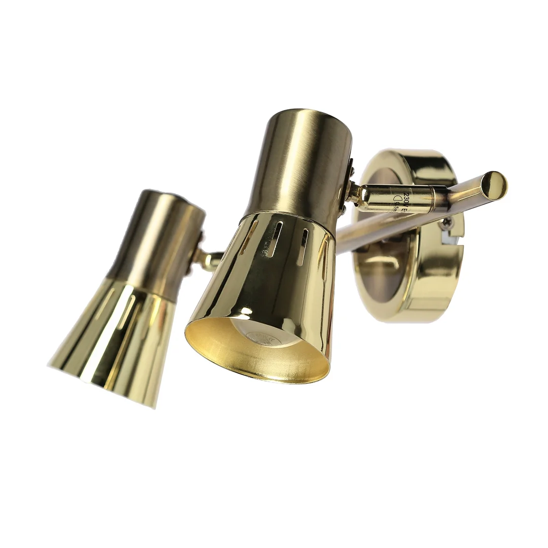 ARENA LAMPA SUFITOWA LISTWA 2*40W R50 E14 ZŁOTO PATYNA — zdjęcie 3