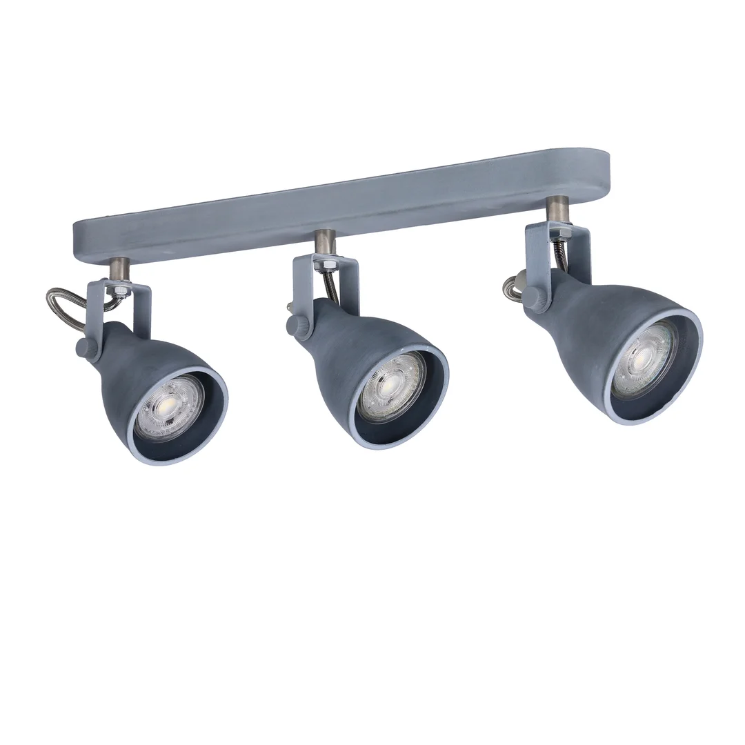 ASH LAMPA SUFITOWA LISTWA 3X40W GU10 SZARY MAT — zdjęcie 14