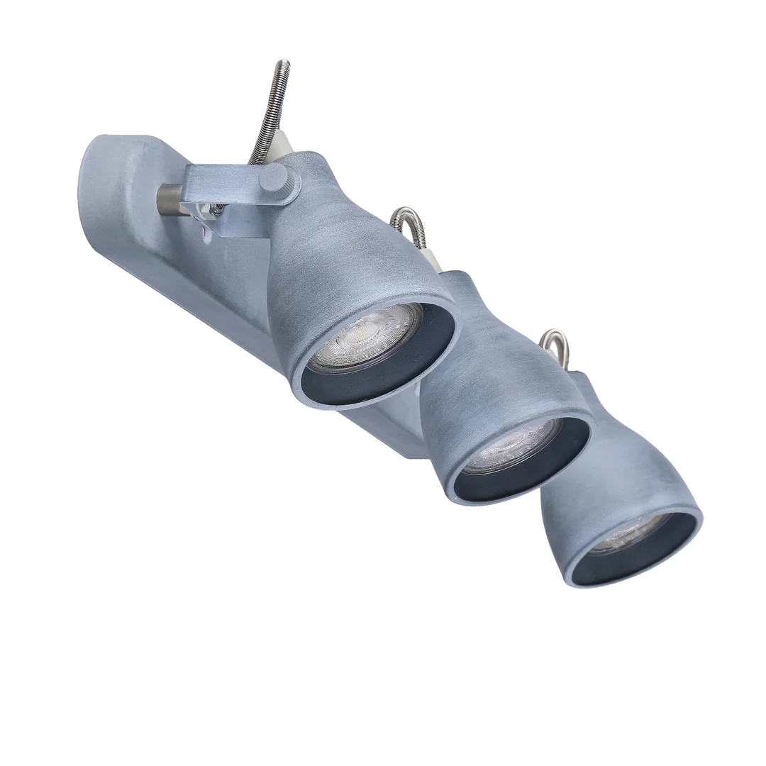 ASH LAMPA SUFITOWA LISTWA 3X40W GU10 SZARY MAT — zdjęcie 16