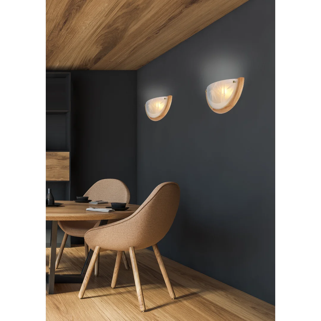 BAMBOO LAMPA SUFITOWA PLAFON 0,5 DREWNO STANDARD 1X60 W E27 SOSNA — zdjęcie 2
