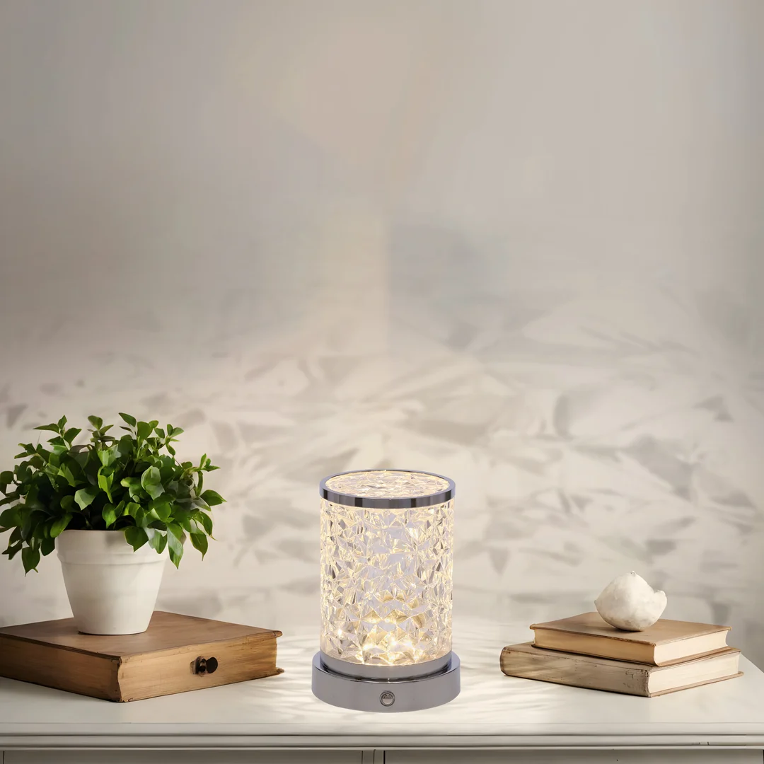 BRILLO lampa stołowa H-14,5cm bezbarwny 2,5W LED USB 3000,4000,6000K z wł. dotyk — zdjęcie 2