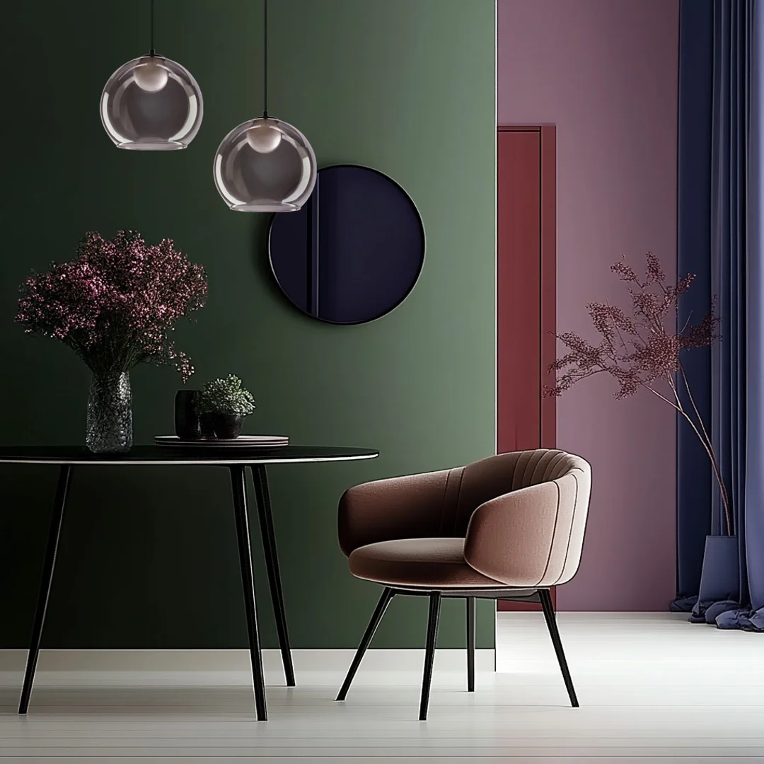Brin lampa sufitowa czarny 1x15W G9 klosz dymiony+biały — zdjęcie 2