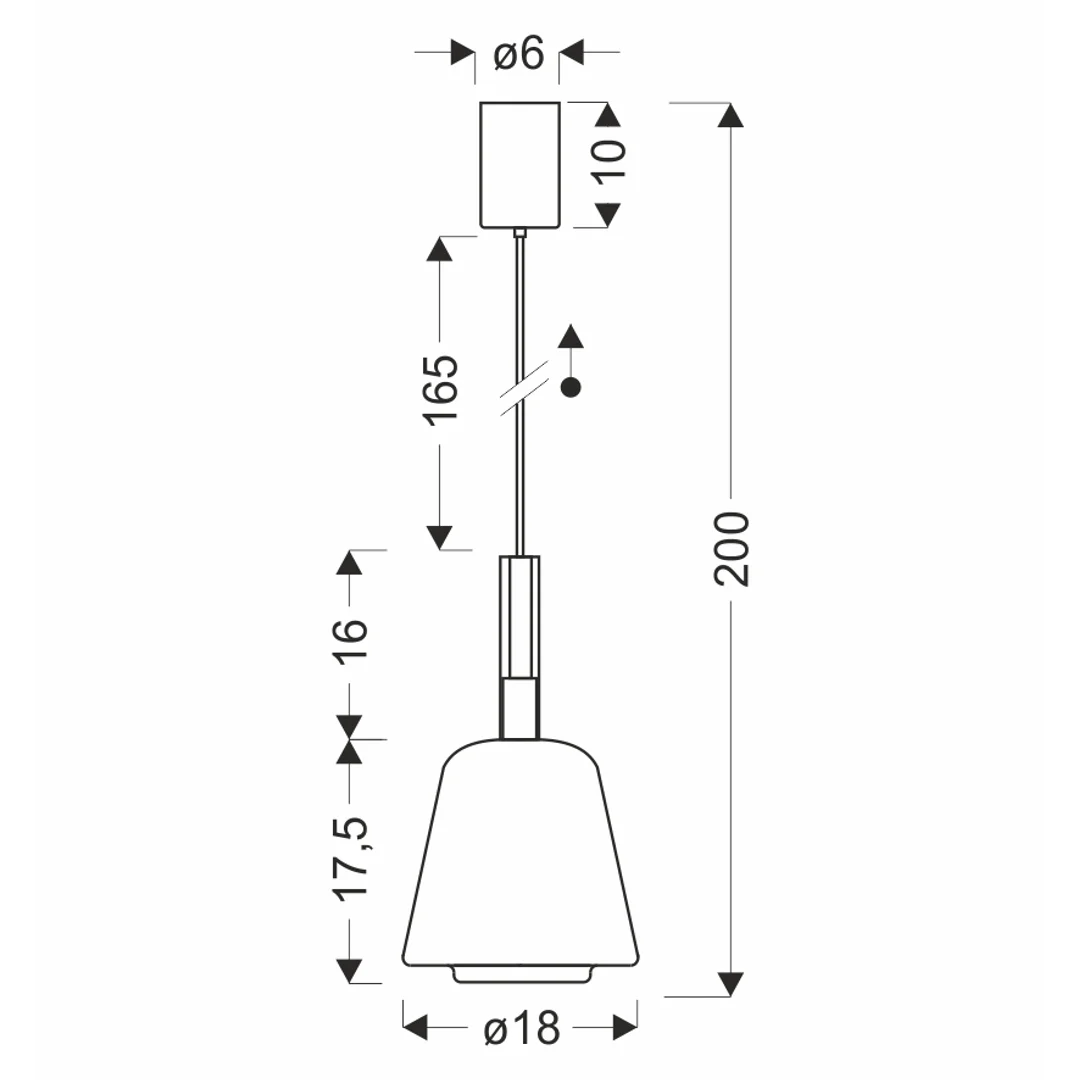 BUENO lampa wisząca czarny 1x9W GX53 klosz bezbarwny+dymiony — zdjęcie 7