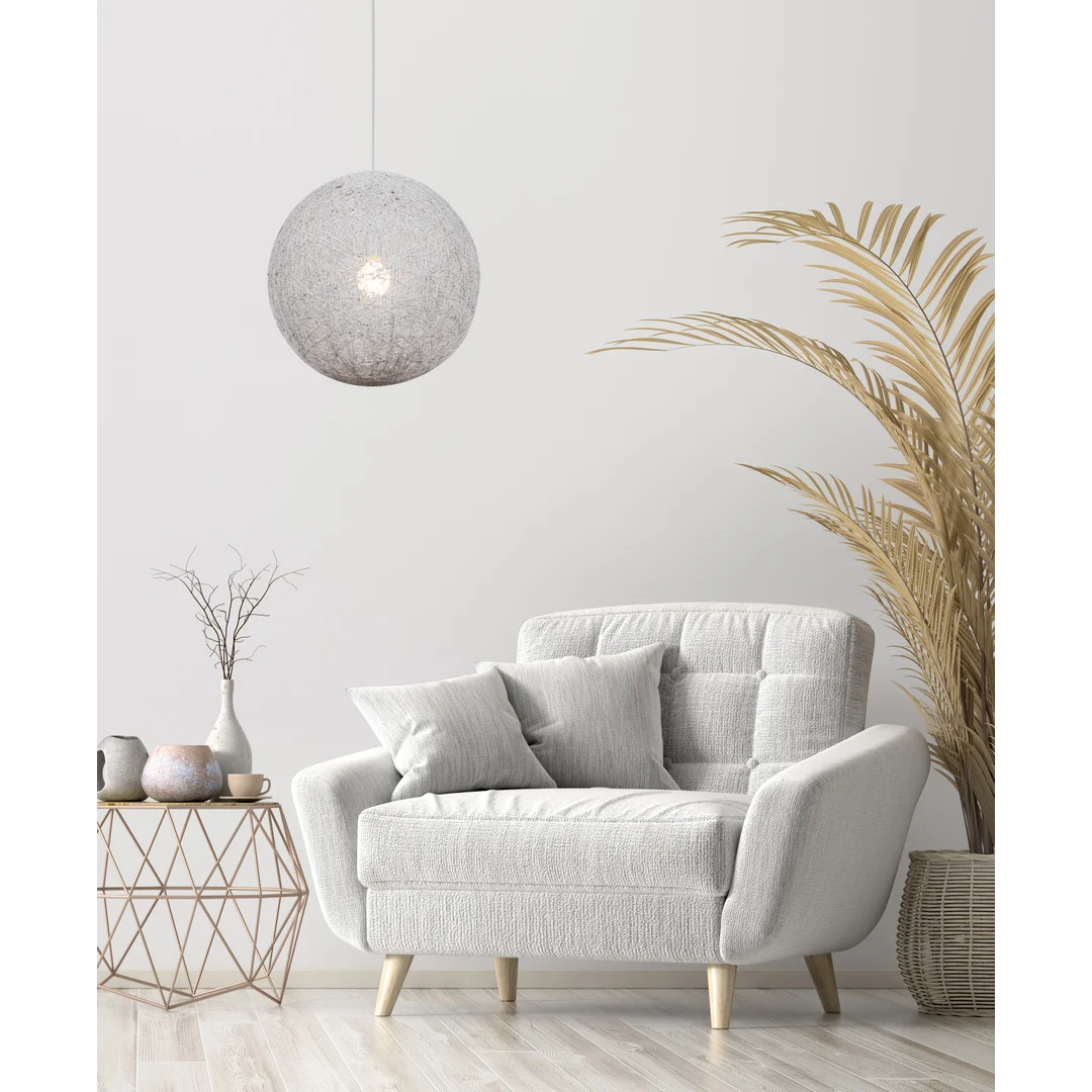 CARUBA LAMPA WISZĄCA 1X60W E27 BIAŁY 50 — zdjęcie 2
