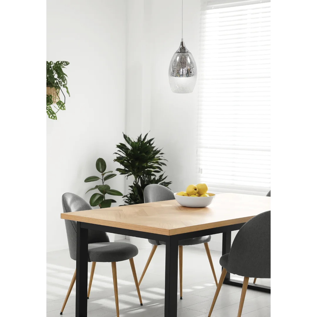 CELIA LAMPA WISZĄCA 16 1X60W E27 SREBRNY — zdjęcie 2