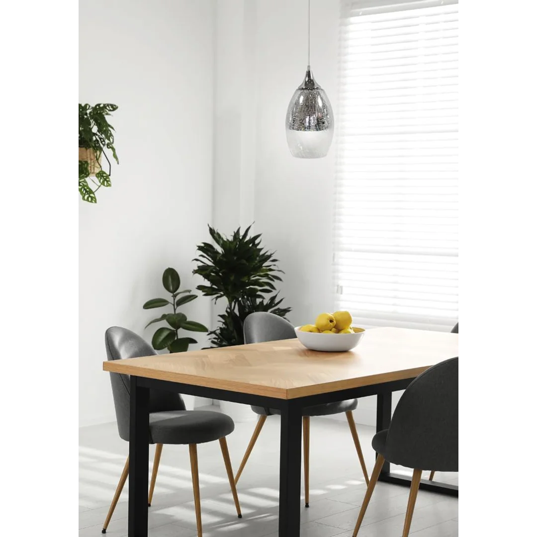 CELIA LAMPA WISZĄCA 16 1X60W E27 SREBRNY — zdjęcie 3